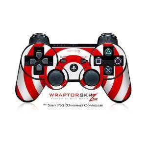    Sony PS3 Controller Skin   Bullseye Red and White Video Games