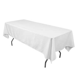 60 x 102 in. Polyester Tablecloth Wedding tradeshow Kitchen shower 