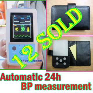 24h Ambulatory Blood Pressure Monitor ABPM Holter 3cuff  