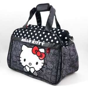  Hello Kitty Black with Polka Dots Weekender Bag: Toys 