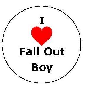  I Love FALL OUT BOY Pinback Button Heart Pin 1.25 