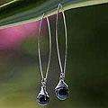 Sterling Silver Sublime Darkness Pearl Earrings (8 mm) (Thailand)