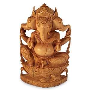 Three Headed Ganesha, statuette