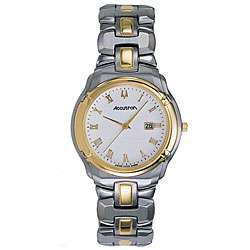 Accutron by Bulova Mens Barcelona Collection Two tone Watch 
