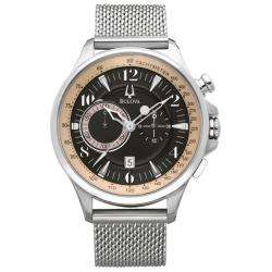 Bulova Adventurer Chronograph Mens Mesh Bracelet Watch  Overstock 
