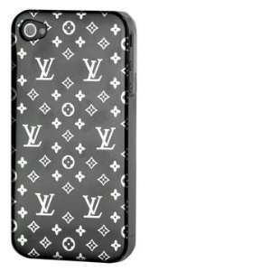   LV Monogram Style Hard Back Case Cover for iPhone 4 4G: Cell Phones