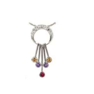   with Multi Color Cz Drop Circle Necklace Dakota west Designs Jewelry