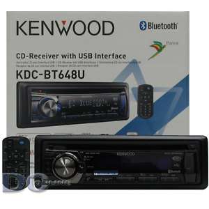 KENWOOD KDC BT648U CAR MP3\WMA\CD RECEIVER W/ BLUETOOTH  