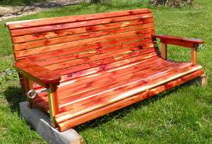 Beautiful, 5 Long Eastern Red Cedar Porch Swing Kit, Includes Lumber 