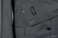   ERMENEGILDO ZEGNA Switzerland All Season Twill Gray 48R Wool Suit e58R