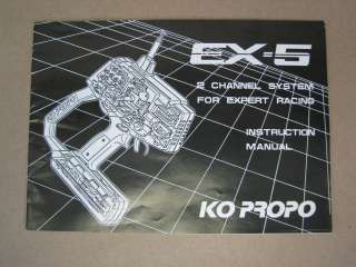 KO PROPO EX 5 radio transmitter manual rc car truck  
