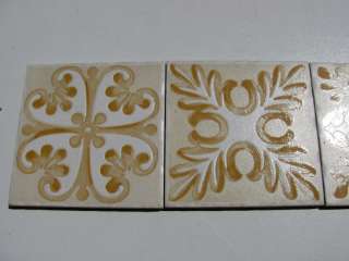 Marca Corona 4 Rustic Handpaint Ceramic Tiles Majolica Tile  