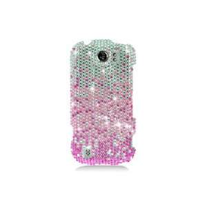  HTC T Mobile myTouch 4G Slide Full Diamond Graphic Case   Pink 
