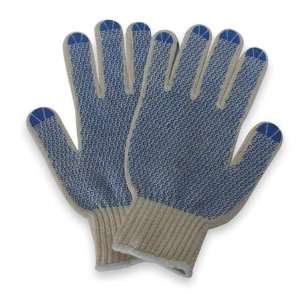   String Knit Gloves String Knit Glove,White/Blue,L,PR: Home Improvement