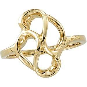  5157 10K Yellow Gold Ring Metal Fashion Ring Jewelry