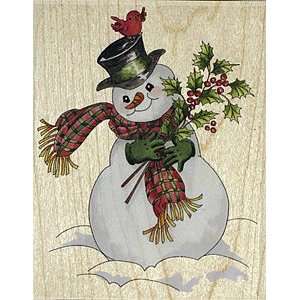  Snowman Wood Mounted Rubber Stamp Arts, Crafts & Sewing