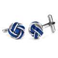 Stainless Steel Blue and White Knot Style Cuff Links MSRP 