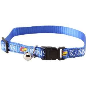  University of Kansas Cat Safety Collar (adjusts 8 12 