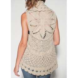 Elan Womens Crocheted Sweater Vest  Overstock