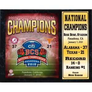   Champion University of Alabama 12x15 Stat Plaque