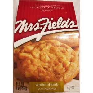 Mrs Fields White Chunk Macadamia 8 Cookies  Grocery 