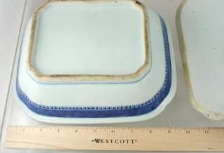 19th Century Chinese Export Porcelain Blue Willow Covered Dish  