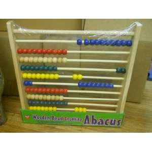   Wooden Bead Counting Childrens Abacus Learning Fun Toy: Toys & Games