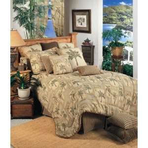    Palm Grove Full Size Tropical Comforter Set