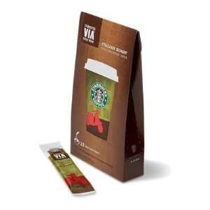   Box (36packets) Italian Roast Starbucks VIA Ready Brew Instant Coffee