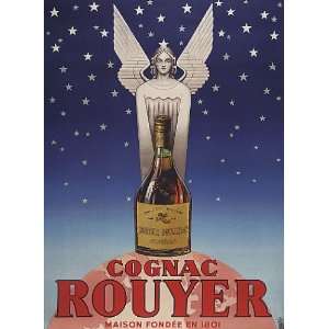  COGNAC ROUYER DRINK MAISON 1801 SMALL VINTAGE POSTER REPRO 