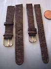 NEW 14 or 11mm BROWN CROCO STAMPED Watch band strap G13