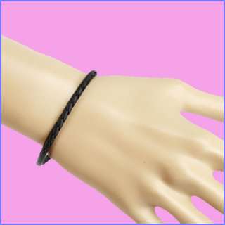 1pcs leather charms bracelet bangle 7.09 inch  