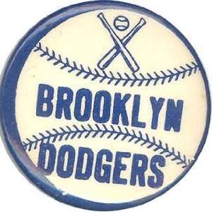  Brooklyn Dodgers Crossed Bats Pin   MLB Pins And Pendants 