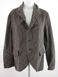 NWT ESKANDAR Brown Corduroy Button Blazer Jacket Sz 1  