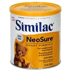 Similac NeoSure Baby Formula Powder, 12.8 oz (Pack of 3)  