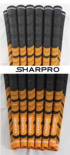 13 SHARPRO Dual Compound Golf Grips Pride Orange Std.  