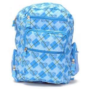Back to School   Paul Frank Julius Monkey Head in Blue Large Backpack 