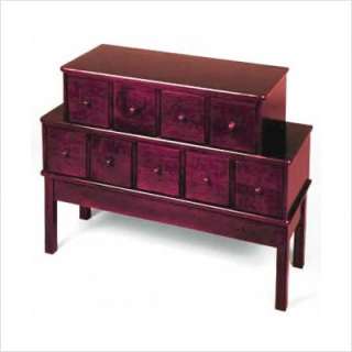 Leslie Dame Apothecary Style Storage Cabinet  Distinctive Cherry CD 