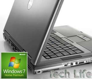 Windows 7 Dell Latitude D630 Laptop Computer Core 2 Duo 1.8GHz 1GB 