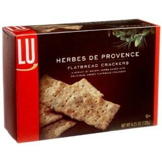 LU Herbes De Provence Flatbread Crackers, 4.25 Ounce Boxes (Pack of 6)