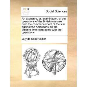   with the operations (9781171403500): Joly de Saint Vallier.: Books