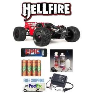  HPI Hellfire RTR RC 1/8 Nitro Monster Truck Package Deal 