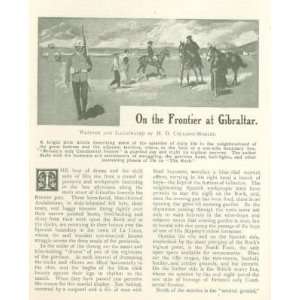    1908 Patroling Frontier At Gibraltar The Rock 