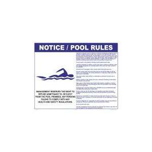  Illinois Pool Rules Sign 3021Wa3024E