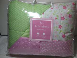 NEW Precious Garden Twin Quilt Flower Pink Green  