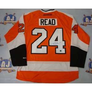  MATT READ Philadelphia Flyers SIGNED Reebok Premier Hockey 