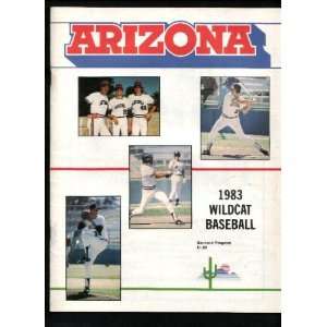 Five University of Arizona Baseball Programs 1979 1980 