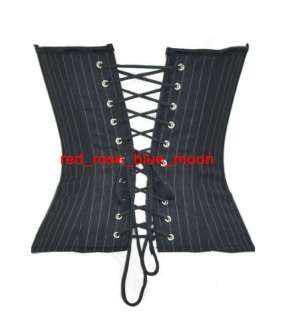 sexy plastic boned lace up back corset top bustier with skirt and 