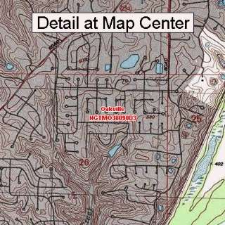 USGS Topographic Quadrangle Map   Oakville, Missouri (Folded 