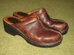 Born brown leather comfort clogs mules shoes womens 8 M  
